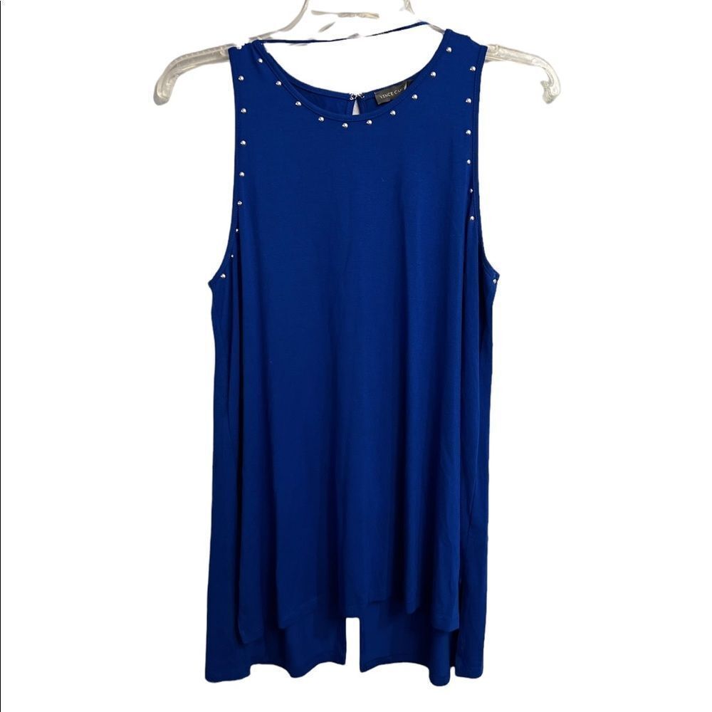 Vince Camuto Blue Studded Top